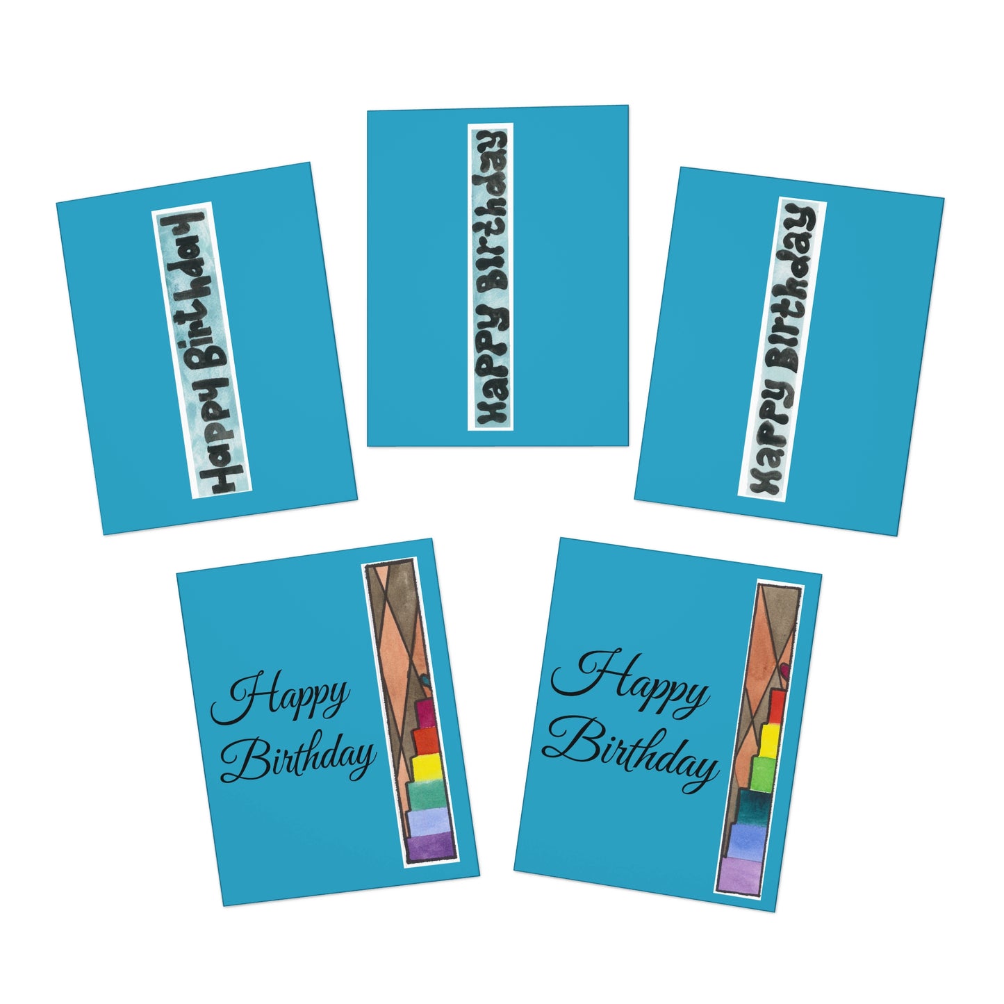Happy Birthday multipack - turquoise