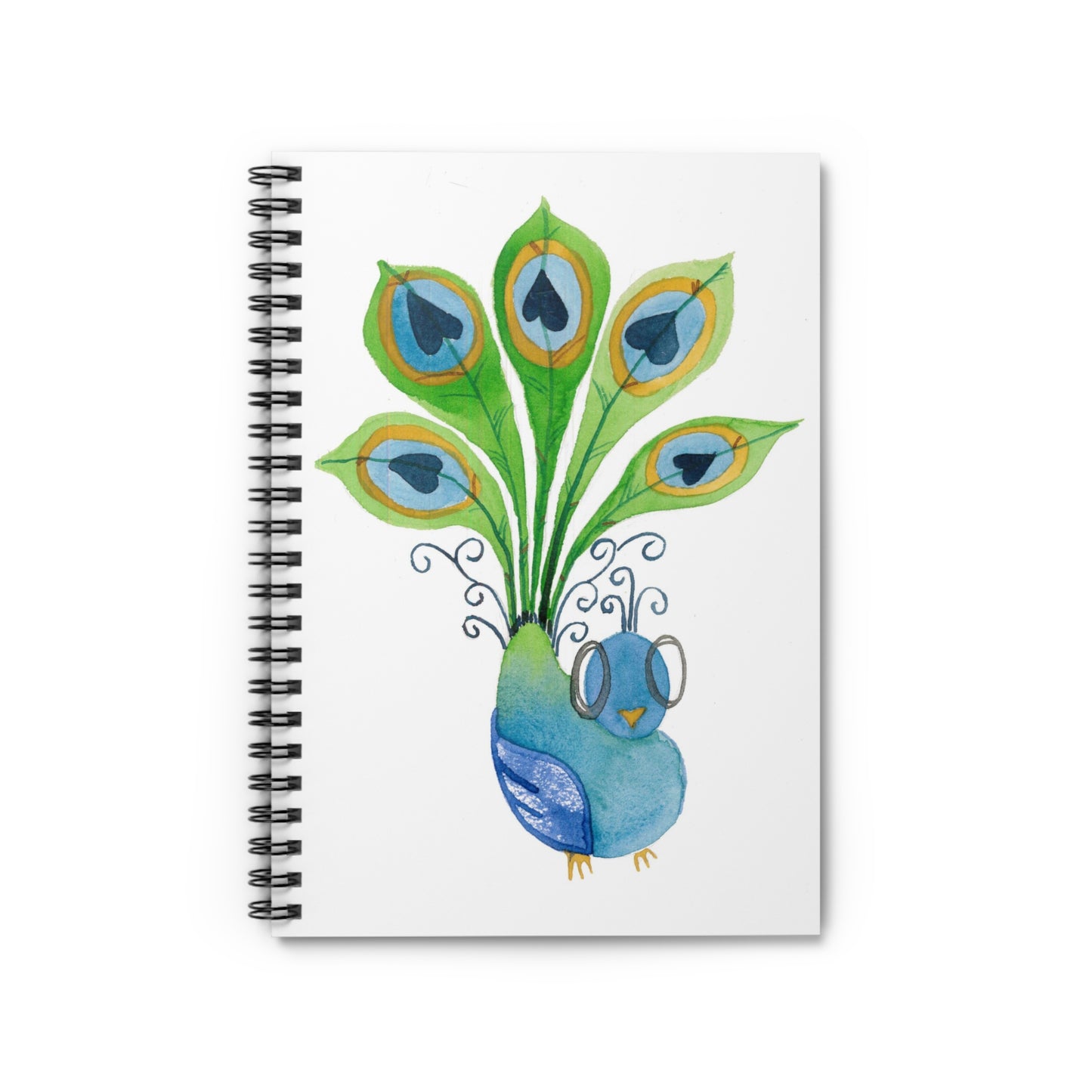 Peacock Spiral Notebook - Ruled Line