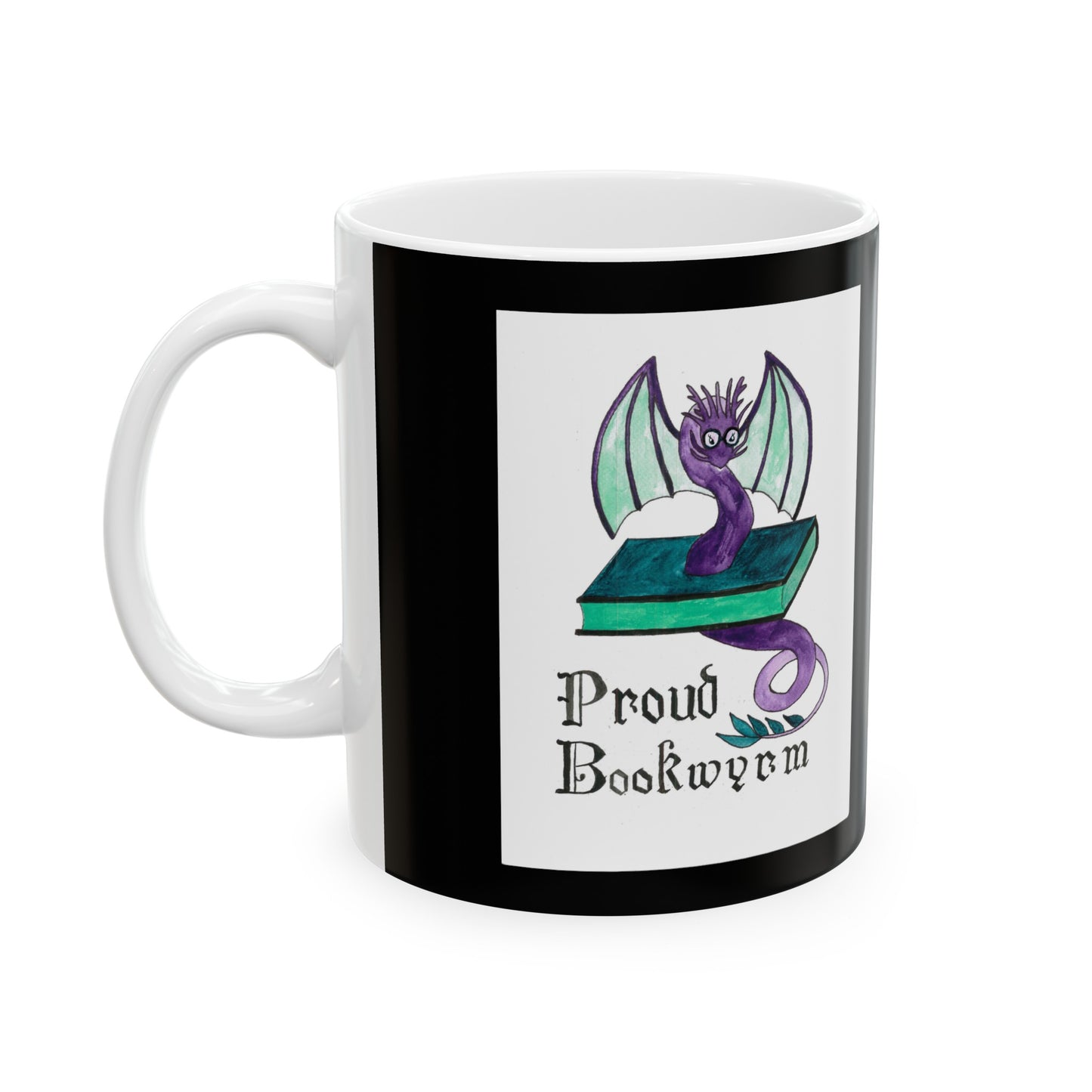 Proud Bookwyrm - Ceramic Mug, 11oz
