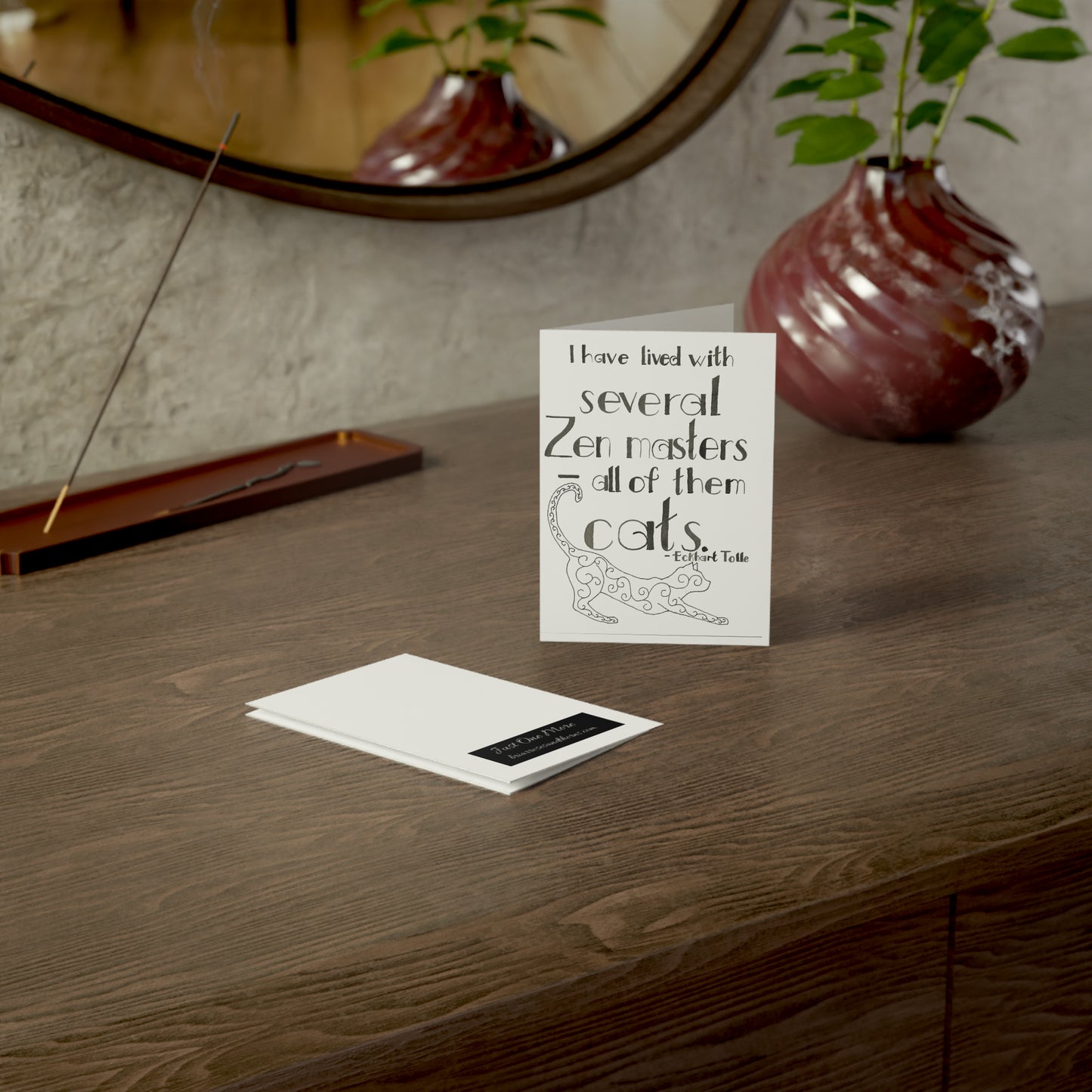 Zen Master Cats Greeting Cards