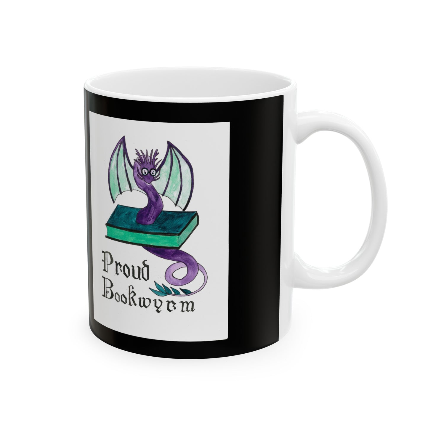 Proud Bookwyrm - Ceramic Mug, 11oz