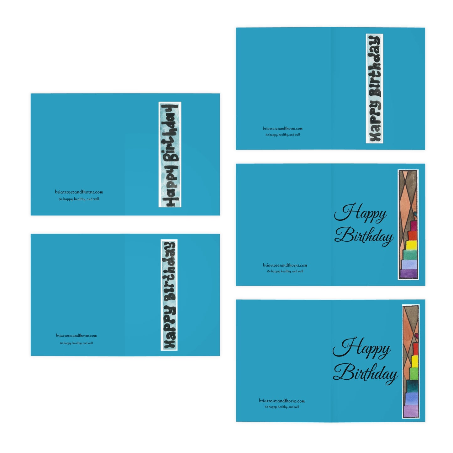 Happy Birthday multipack - turquoise
