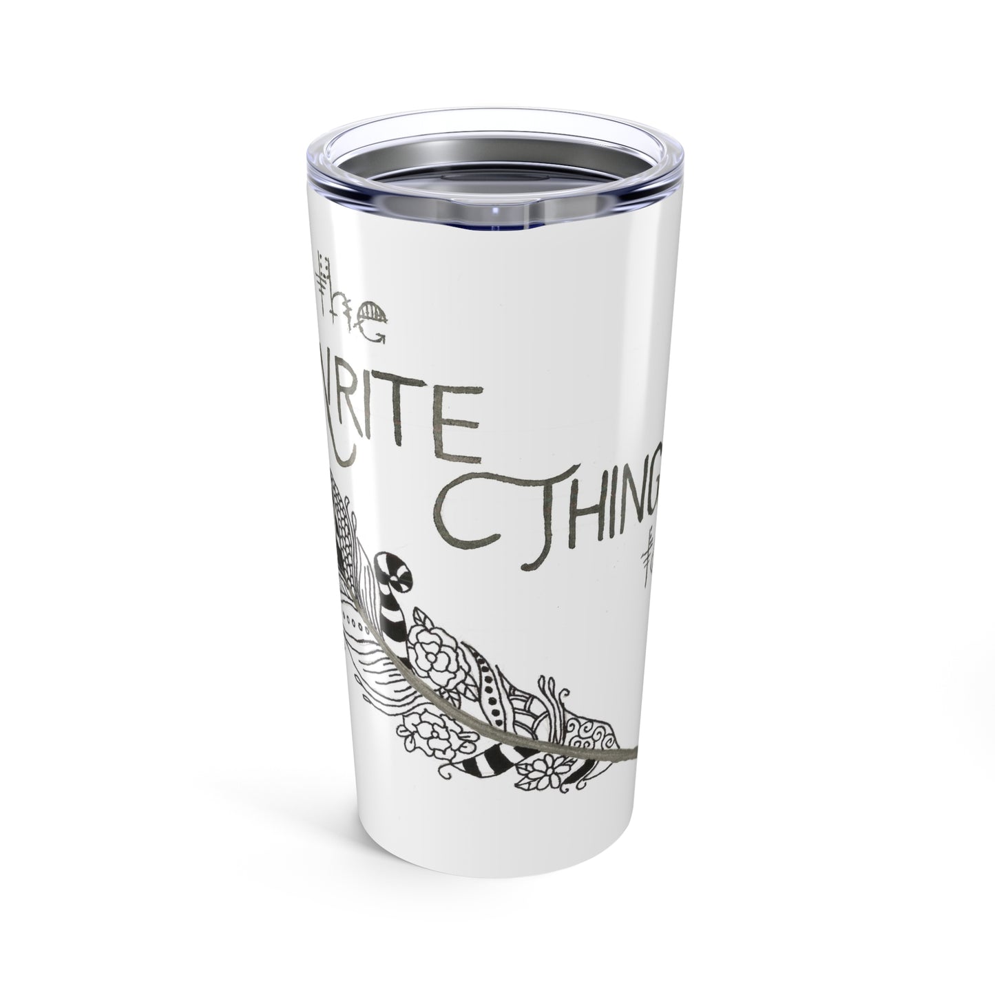 It's the Write Thing Feather - Tumbler 20oz