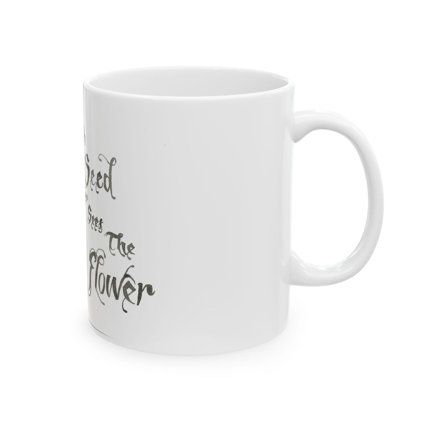 Seed/Flower - Ceramic Mug, 11oz