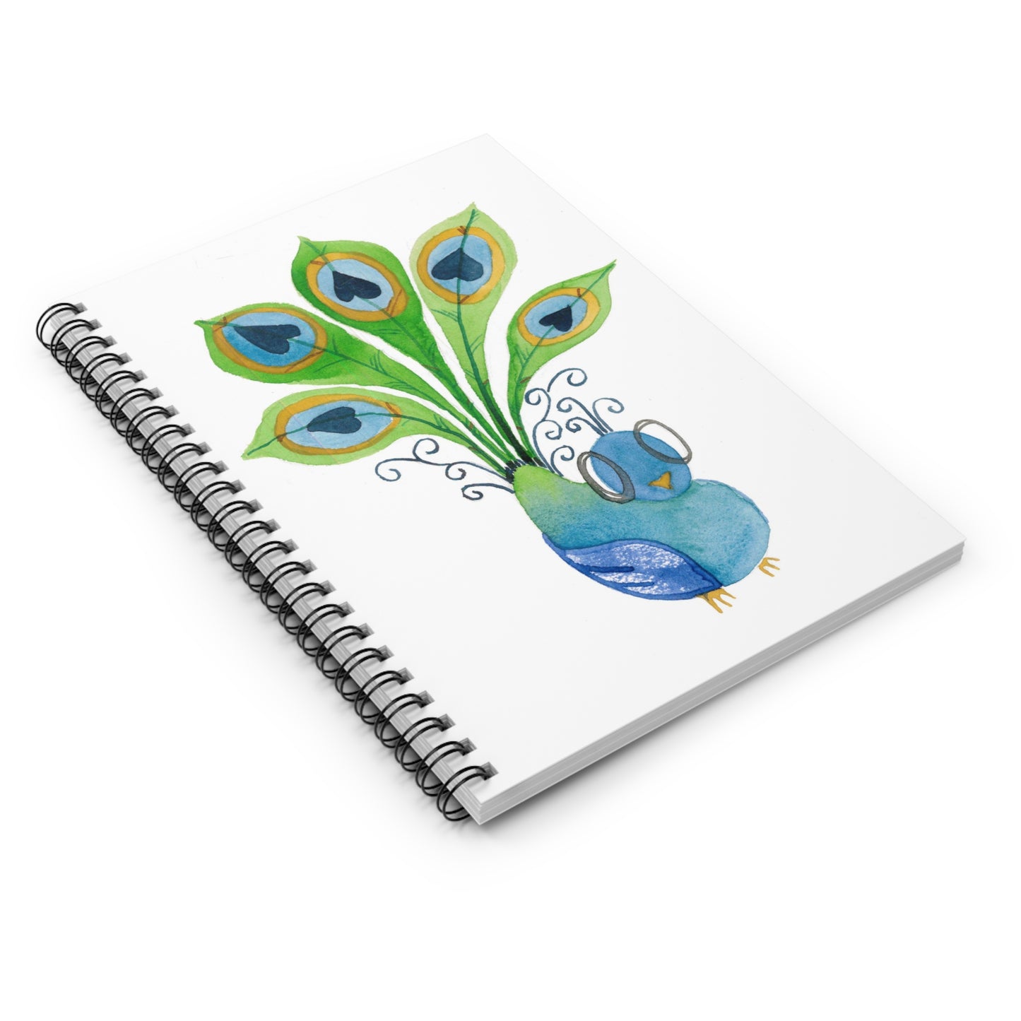 Peacock Spiral Notebook - Ruled Line