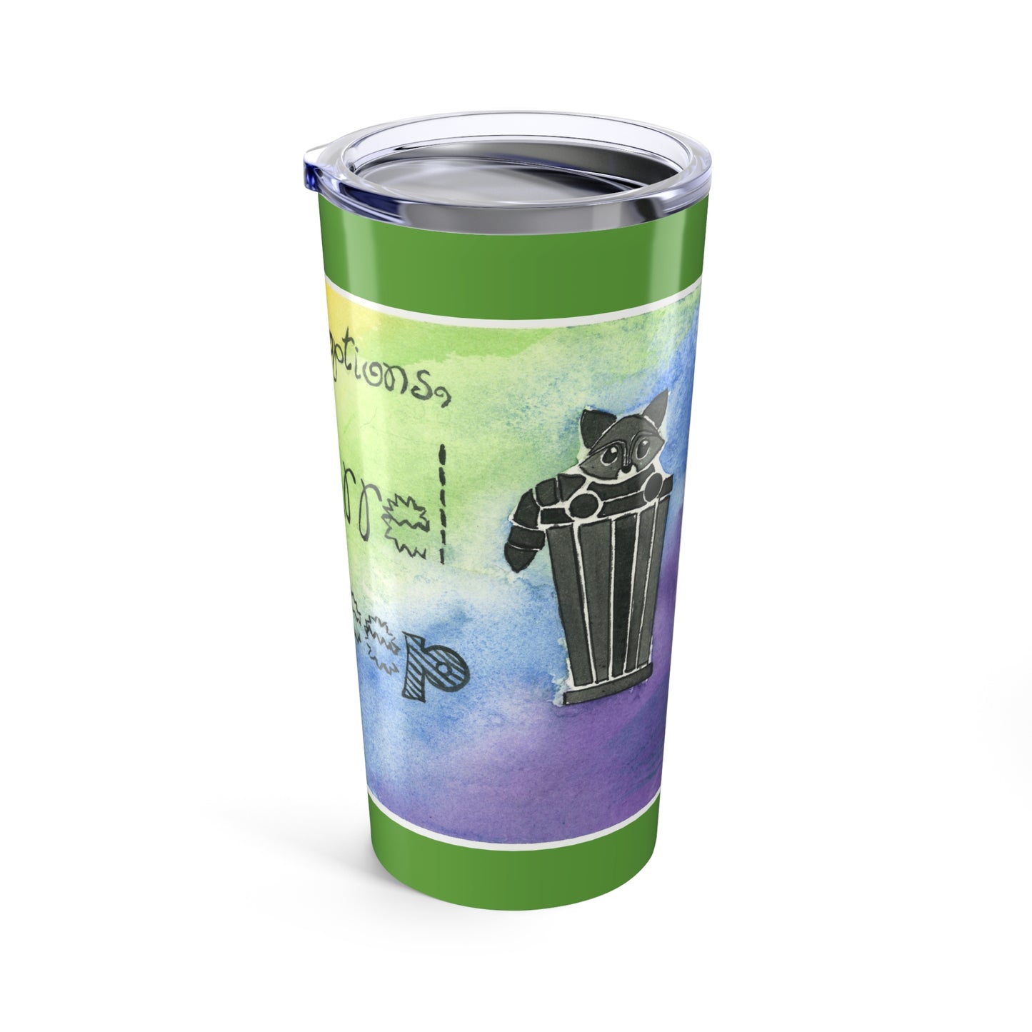 Trash Barrel Raccoon Style - Tumbler 20oz