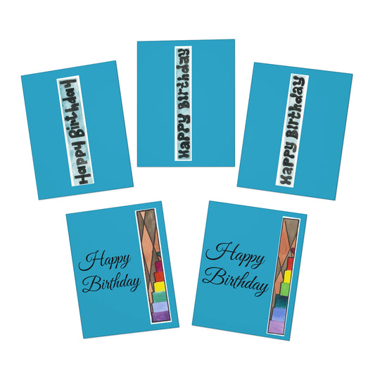 Happy Birthday multipack - turquoise