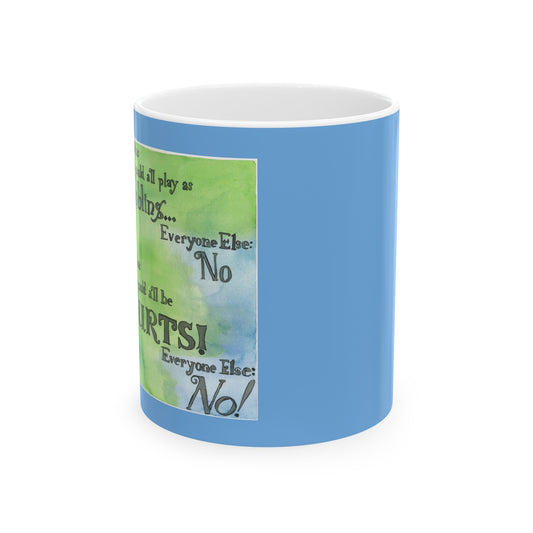 Furts Ceramic Mug, 11oz, Blue