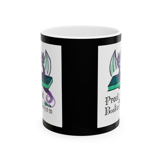 Proud Bookwyrm - Ceramic Mug, 11oz