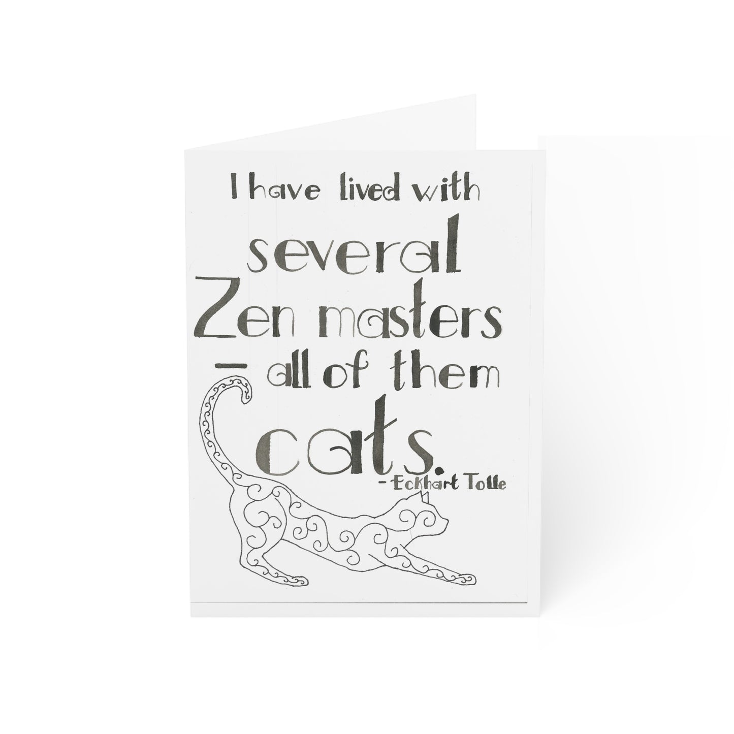 Zen Master Cats Greeting Cards
